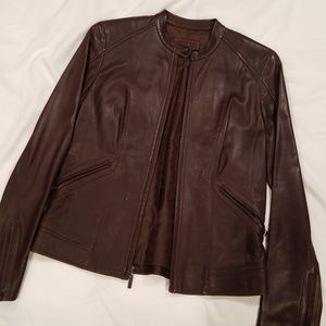 Chic Cole Haan leather jacket